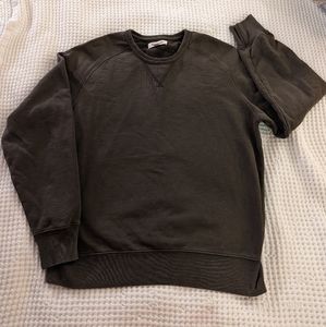 Goodthreads crew neck sweatshirt size L dark green